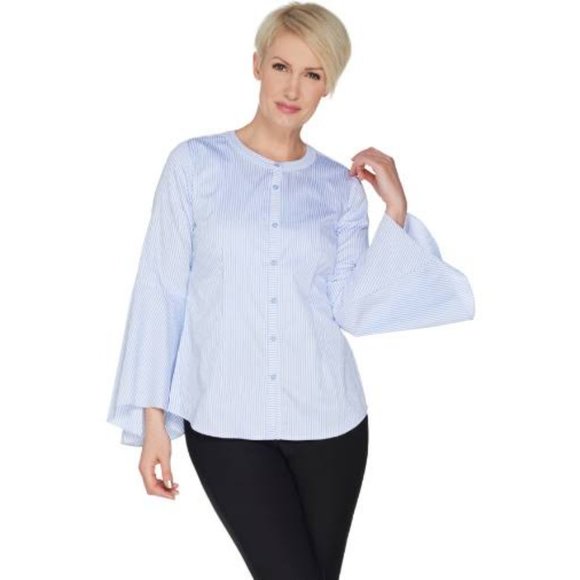 Ladies' fashionable tops long sleeve and button down shirt bundle - Picture 2 of 2